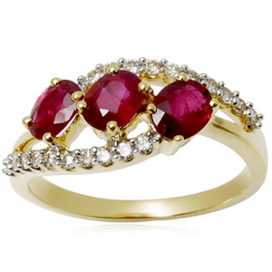 Picture of Golden Gemstone Ring