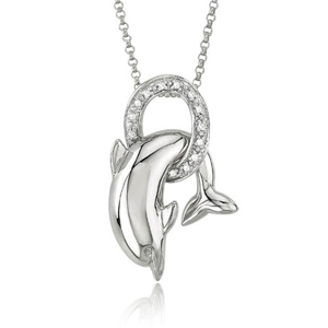 Picture of Dolphin Diamond Necklace
